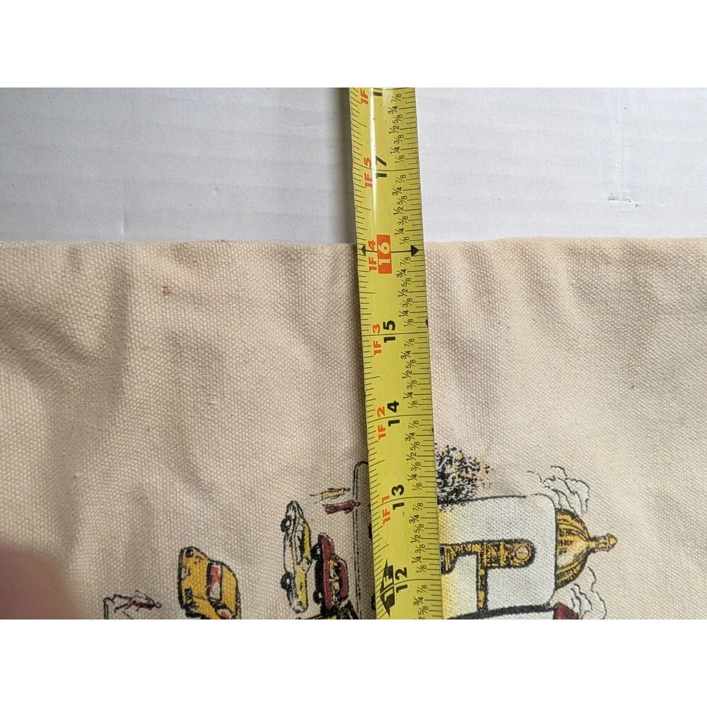 Vintage 80's George Town Washington D.C. Canvas Tote Bag